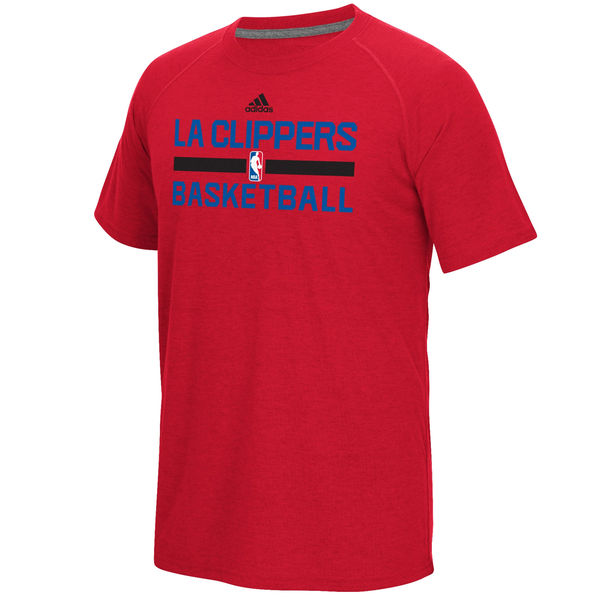 NBA Men Los Angeles Clippers adidas OnCourt Climalite Ultimate TShirt Red->nba t-shirts->Sports Accessory